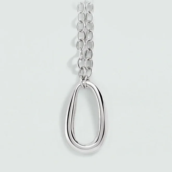 Collar largo Abbesses plateado Agatha Paris - 02651430-064-TU