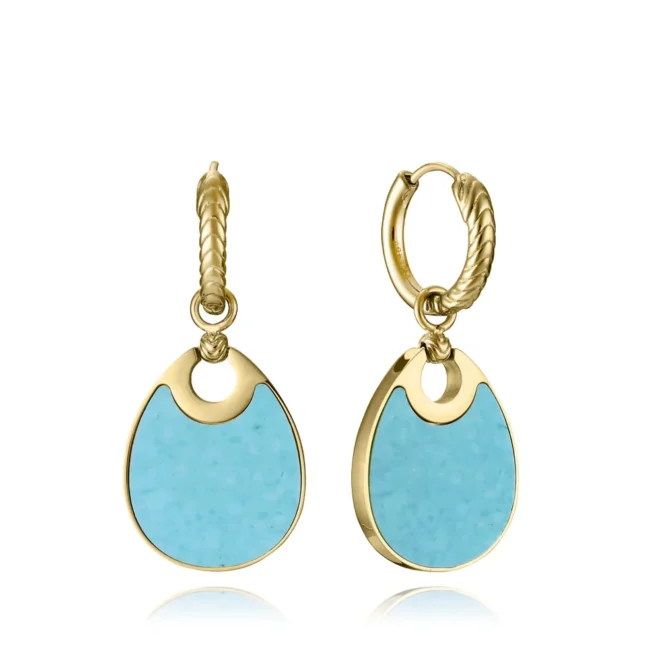 Pendientes Viceroy Dorado Piedra Natural 15190E01012