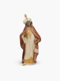 Figura Rey Baltasar en Belén. Gres