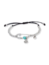 Pulsera MUM Azul en plata