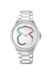 Reloj Motion Straight oso de acero con cristales