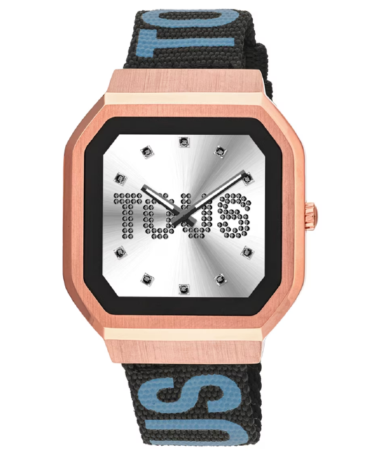 TOUS - Reloj smartwatch con correa de nylon y correa de silicona azul B-Connect