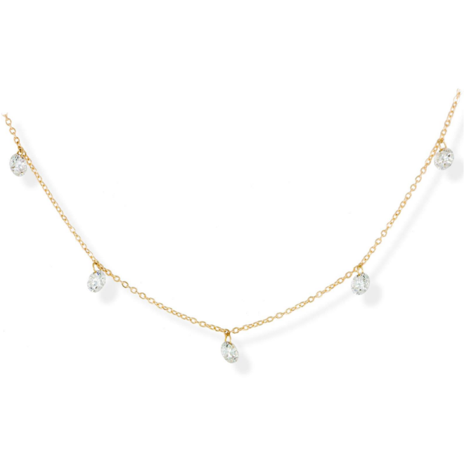 Marina García - Gargantilla en Oro 18Kt. y diamantes