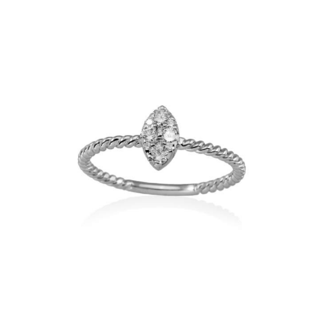 Marina García - Anillo en Oro 18Kt. y diamantes