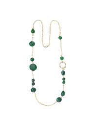 Durán Exquse – Collar de plata colección Pompeya con jade verde