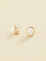 Agatha Paris - Pendientes N-13 - oro con perla