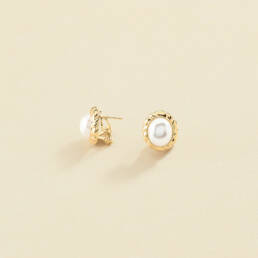 Agatha Paris - Pendientes N-13 - oro con perla