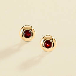 Agatha Paris – Pendientes de clip N-13 – Rojo / Oro