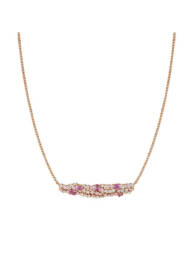 Nomination - Collar Mosaica con placa y 49 Cubic Zirconia de colores