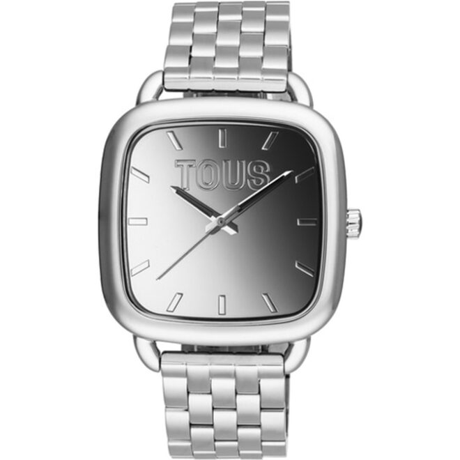 TOUS D-Logo Mirror Reloj analógico de acero con esfera espejo