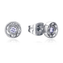 VICEROY Pendientes de Mujer de Acero Colección Laura Escanes con Diamante Creado