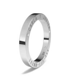 Alianza de oro blanco de 18 quilates LateralCONSULTAR PRECIO