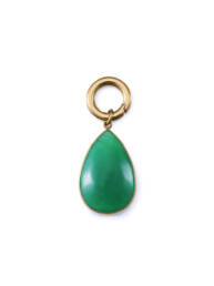 Colgante Viceroy de Acero IP Dorado Colección Laura Escanes con Piedra Natural Verde