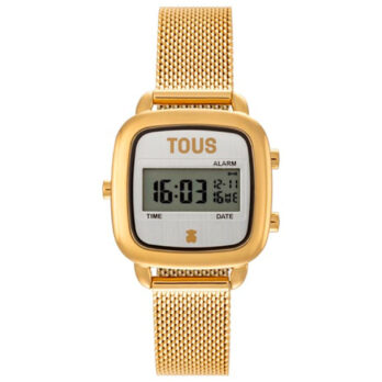 Reloj Digital Tous con Brazalete de Acero Dorado D-Logo Mini