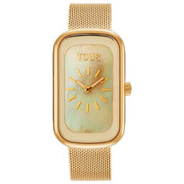 Reloj TOUS T-Band Club con Esfera de Nácar y Brazalete Dorado