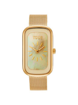 Reloj TOUS T-Band Club con Esfera de Nácar y Brazalete Dorado