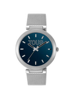 Reloj Analógico Tous con Esfera Azul y Brazalete de Acero S-Mesh Mirror