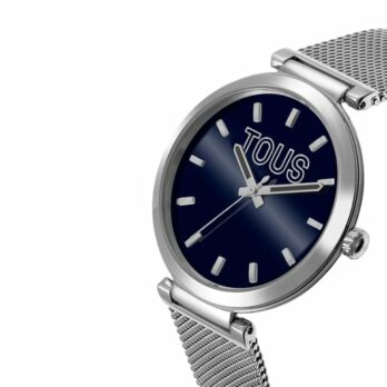Reloj Analógico Tous con Esfera Azul y Brazalete de Acero S-Mesh Mirror