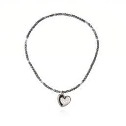 Gargantilla LOVE en plata de Marina García