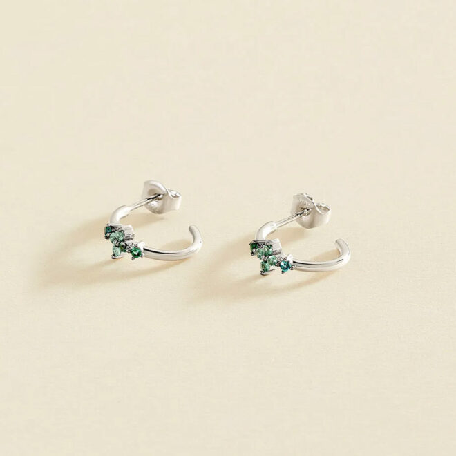 Criollas Agatha Paris BELOVED multicolor en plata de ley con circonitas 02321309-255-TU