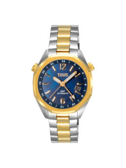 Reloj Tous Now GMT Automático Nácar Azul Bicolor 3000141000