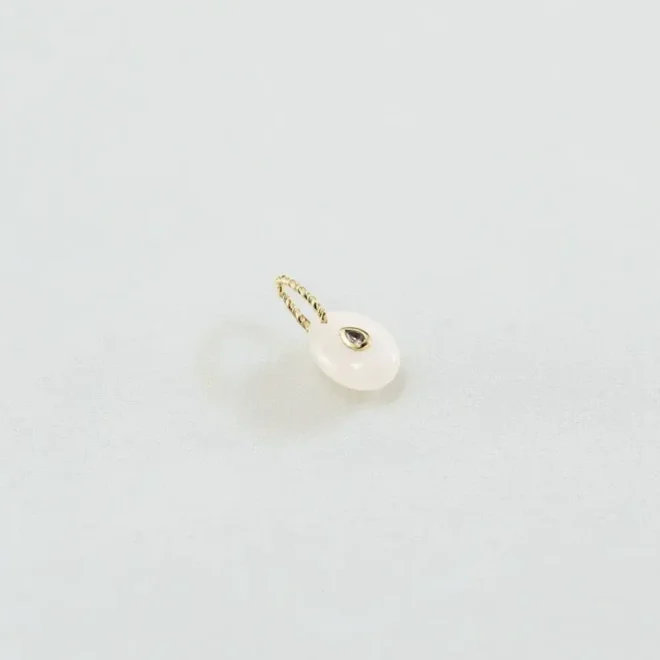 Colgante AGATHA PARIS TALISMANS piedra luna y circonita 02880098-877-TU