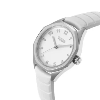 Reloj TOUS analógico blanco de caucho Now KDT 3000142800