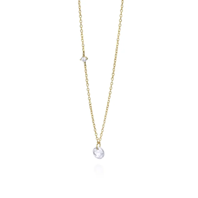 Colgante LeCarré oro 18K con topacio al aire colección Borealis GD050OA00