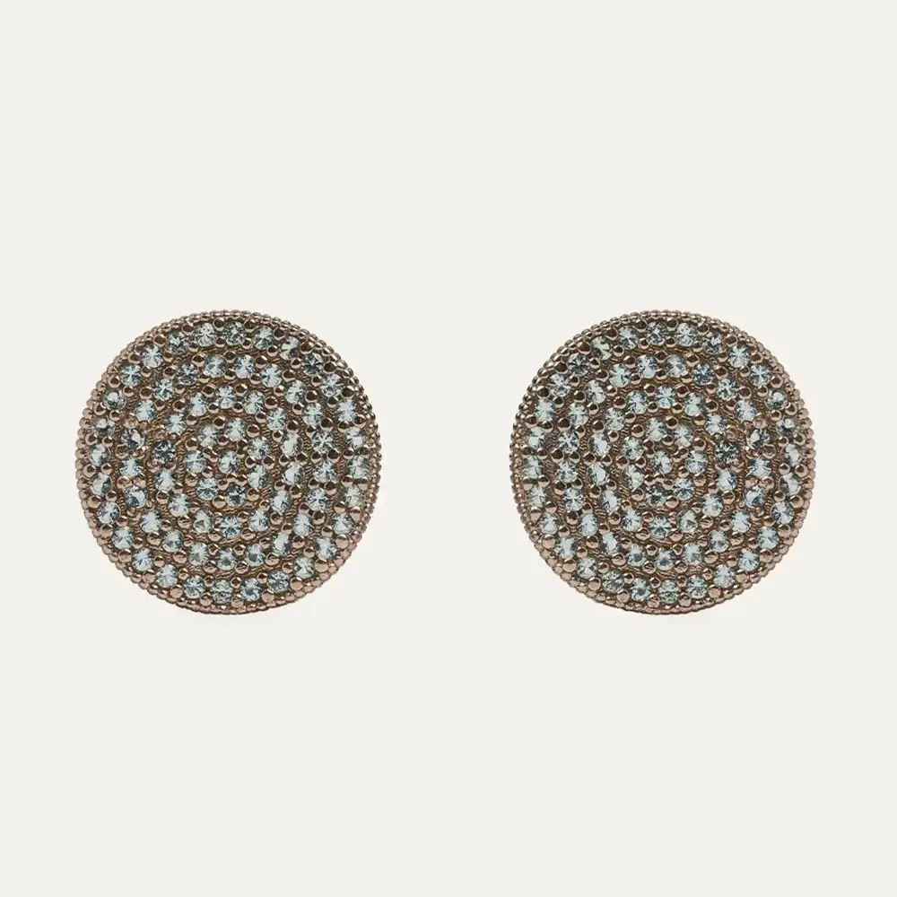 Pendientes Sunfield Áine de plata con circonitas verde mint PE065020/2/55