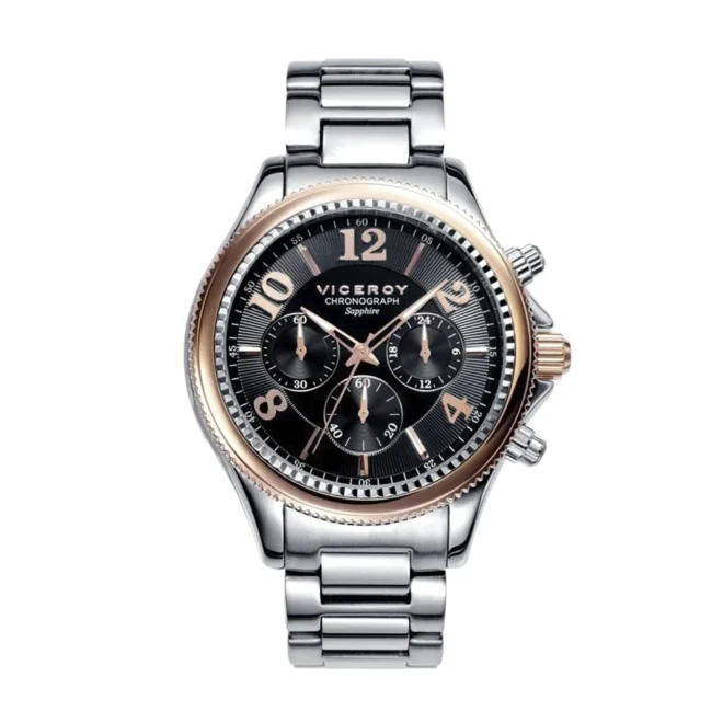 Reloj Viceroy de hombre colección Penélope Cruz en acero bicolor con cristal de zafiro y cronógrafo 47891-95