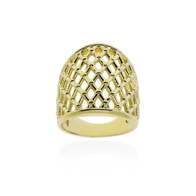 Anillo STEINWAY Marina García de plata dorada 91139SD