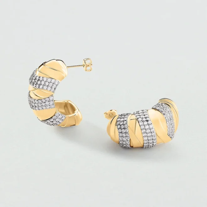 Criollas BE Agatha Paris Cristal / Dorado colección María Pombo - 02380768-137-TU