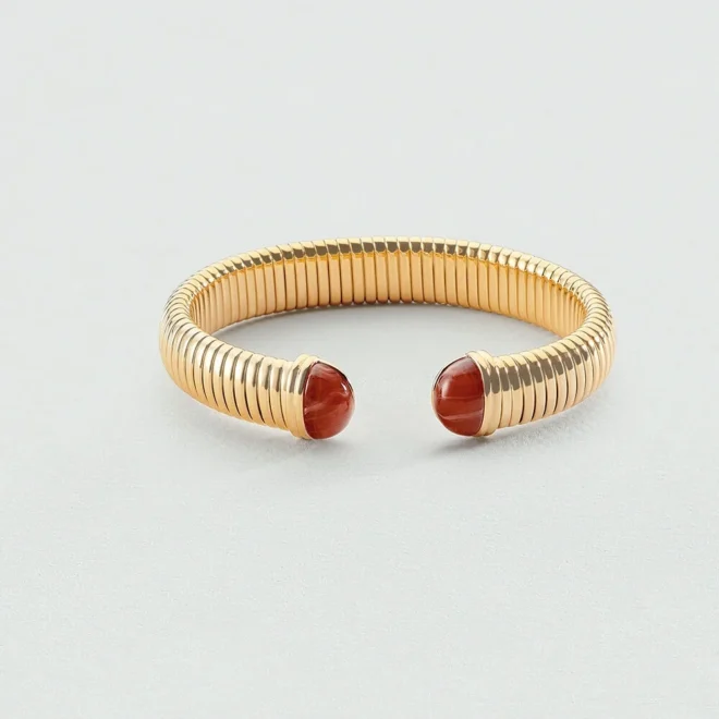 Pulsera rígida BE Agatha Paris Rojo / Oro colección María Pombo - 02470351-324-TU