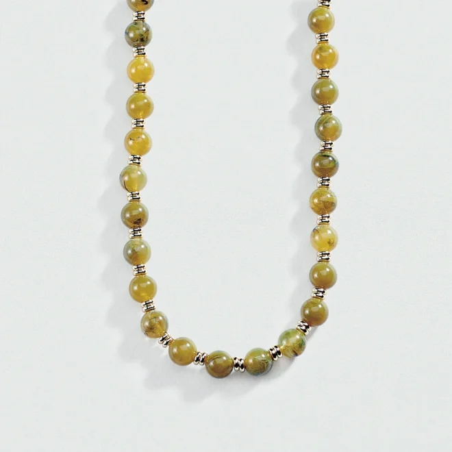 Collar midi BE Agatha Paris Caqui / Oro colección María Pombo - 02681174-222-TU